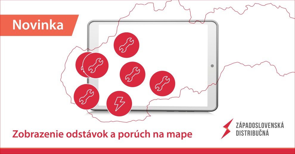 Mapa odstávok a porúch