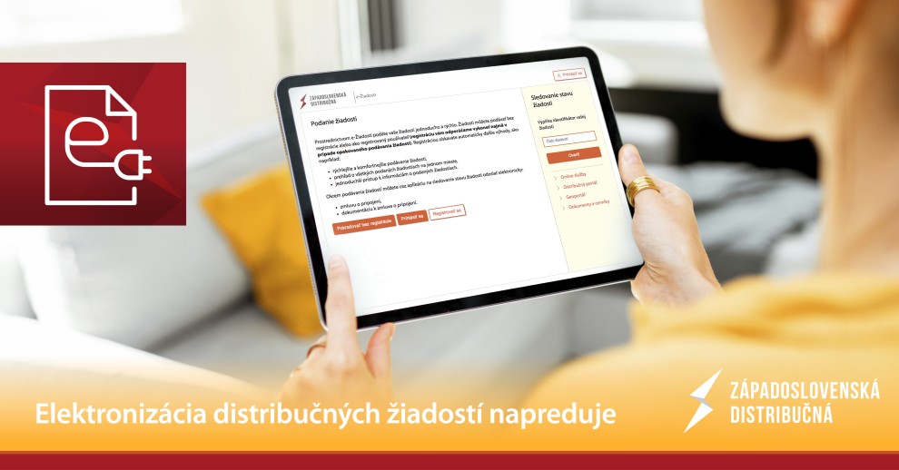 Žiadosť o posúdenie možnosti pripojenia už podajú zákazníci ZSD elektronicky