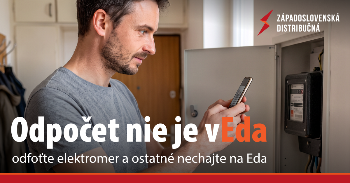 Odpočet nie je veda: odfoťte elektromer a ostatné nechajte na Eda Odpočet nie je veda: odfoťte elektromer a ostatné nechajte na Eda